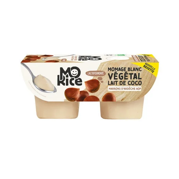 Mo'mage blanc crème de marron 2x100g