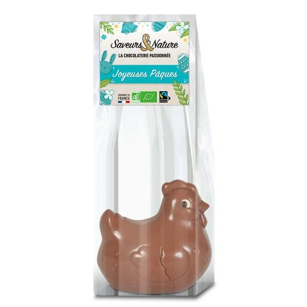 Moulage poule dodue chocolat au lait 100g