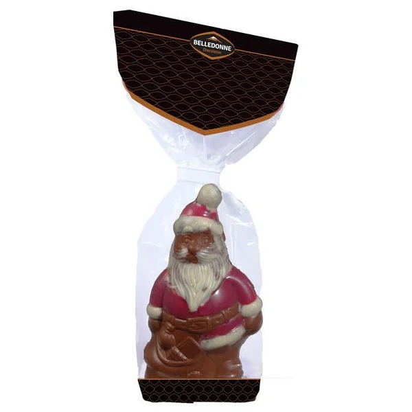 Moulage père Noël choc lait blc rge 100g