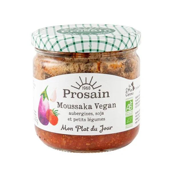 Moussaka vegan aubergine soja 345g