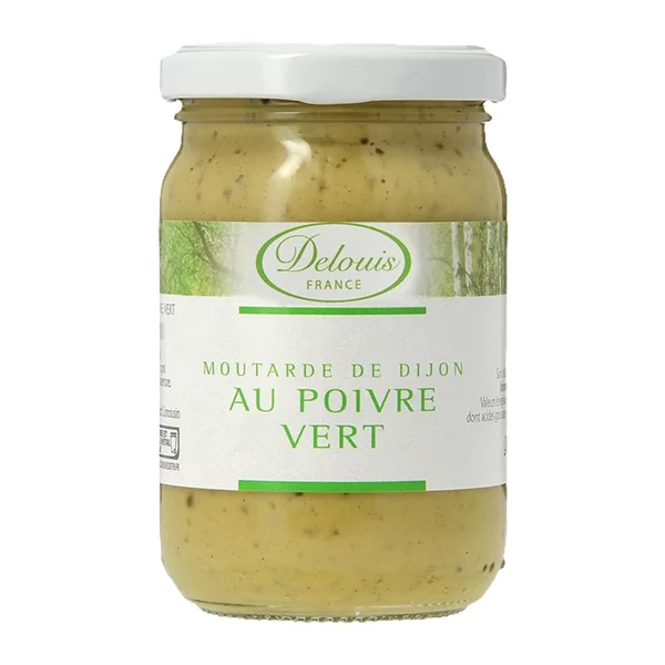 Moutarde bio au poivre vert - 200g