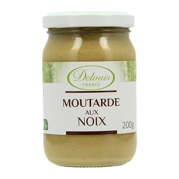 Moutarde bio aux noix - 200g