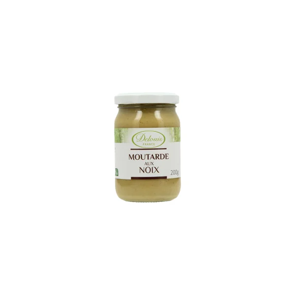 Moutarde bio aux noix - 200g