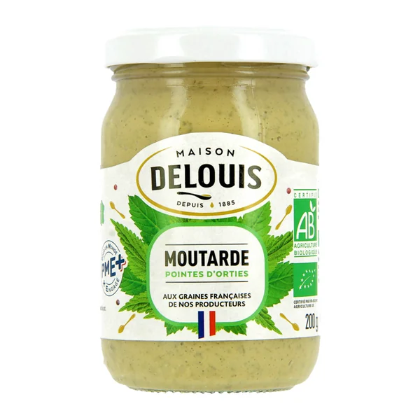 Moutarde bio aux pointes d'orties - 200g