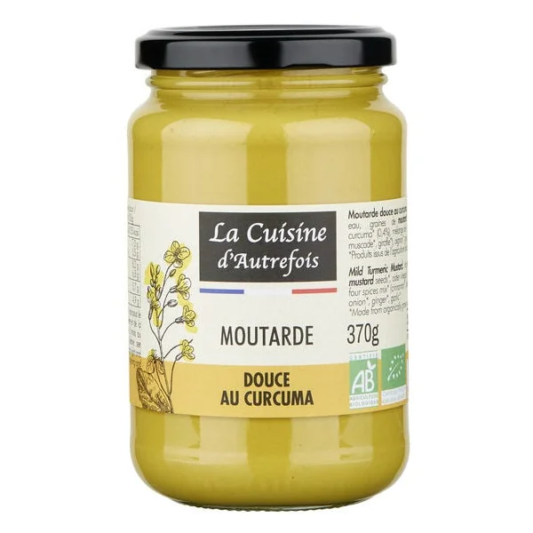 Moutarde douce au curcuma 370g