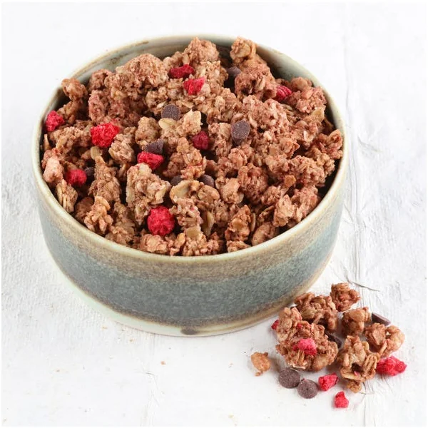Muesli croustillant framboise choco Bio