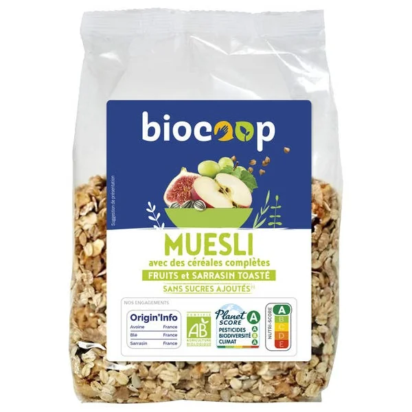 Muesli raisins sarrasin pommes figues 500g