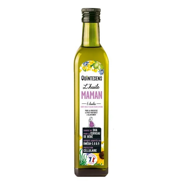 Mélange 6 huiles Maman - Grossesse, post-partum, allaitement 500ml