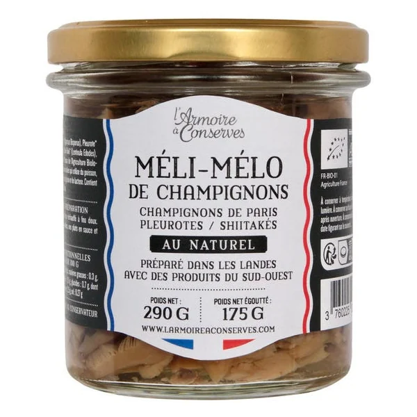 Méli-mélo de champignons 175g net égoutté