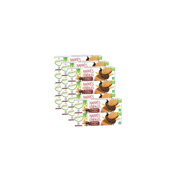 Nappés céréales au chocolat noir - Lot de 14x140g