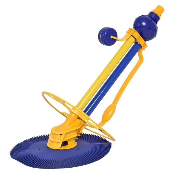Nettoyeur de piscine automatique Kit d'entretien piscine Accessoires 12 tuyaux long max 9.6 m Dia.3.8 cm, base Dia. 42 cm