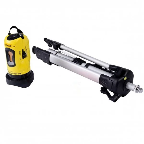 Niveau à laser professionnel Niveau à laser rotatif Auto-nivelant pour la mesure des angles et surfaces, trépied, jaune