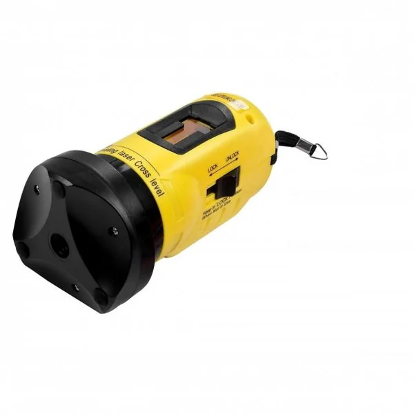 Niveau à laser professionnel Niveau à laser rotatif Auto-nivelant pour la mesure des angles et surfaces, trépied, jaune