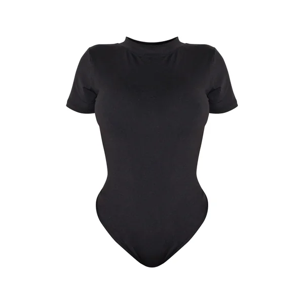 Noir Body Sculptant À Manches Courtes Shape