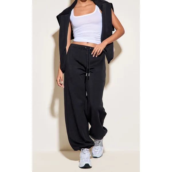 Noir Jogger À Revers Ultra Doux