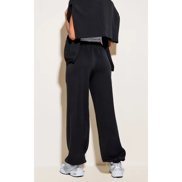 Noir Jogger À Revers Ultra Doux