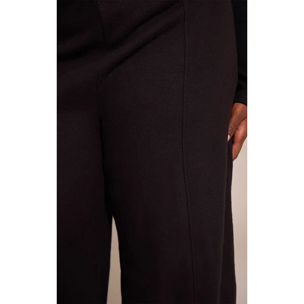 Noir Jogging Large À Pinces Toucher Doux Grande Taille