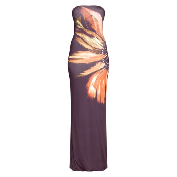 Noir Robe Maxi Bandeau À Imprimé Fleuri
