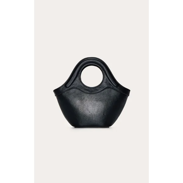 Noir Sac À Main Bandoulière Croissant