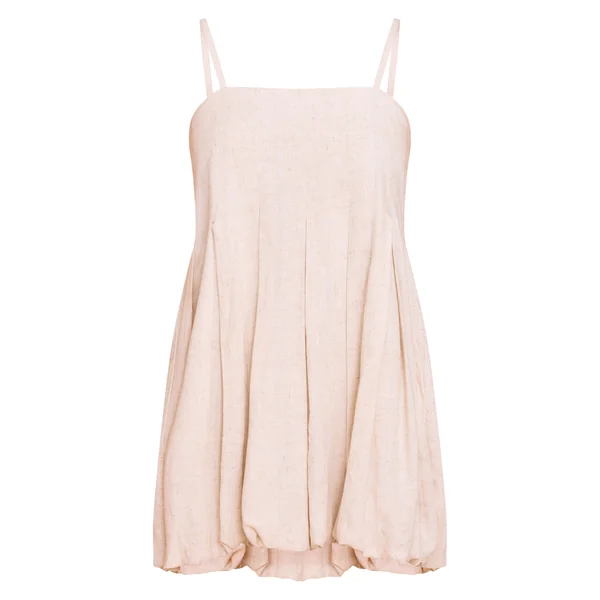 Non Coloré Robe Courte Plissée En Tissu Texturé