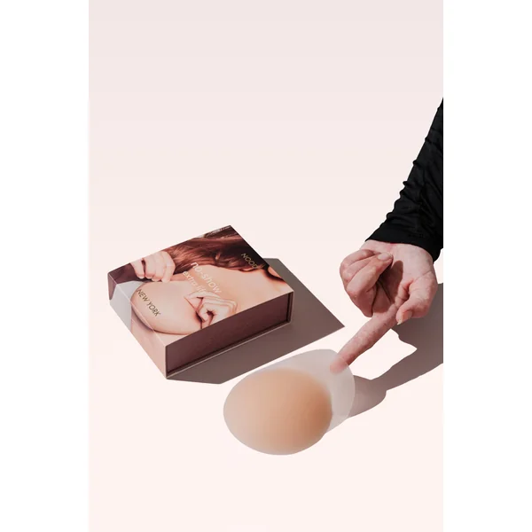No-Show Extra Lift | Couvre-tétons adhésifs réutilisables liftants 10 cm No.5 Tan doux