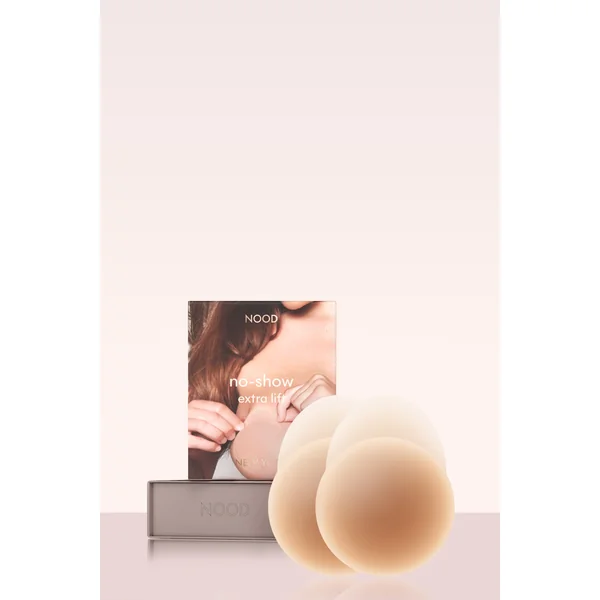 No-Show Extra Lift | Couvre-tétons adhésifs réutilisables liftants 10 cm No.5 Tan doux