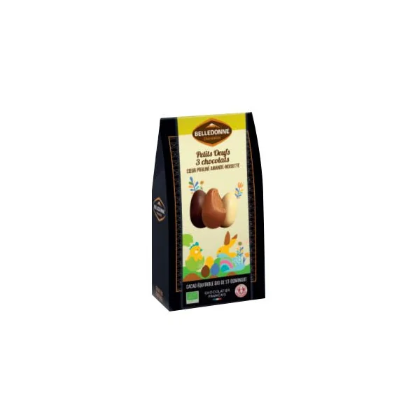 Oeuf fourré praliné 3 couleurs 100g