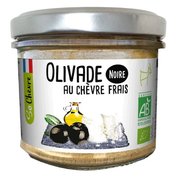 Olivade noire au chèvres frais