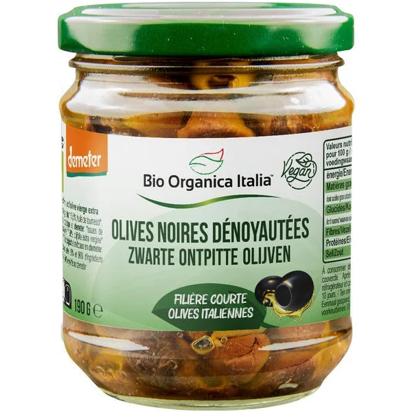 Olive noire dénoyautée 190g