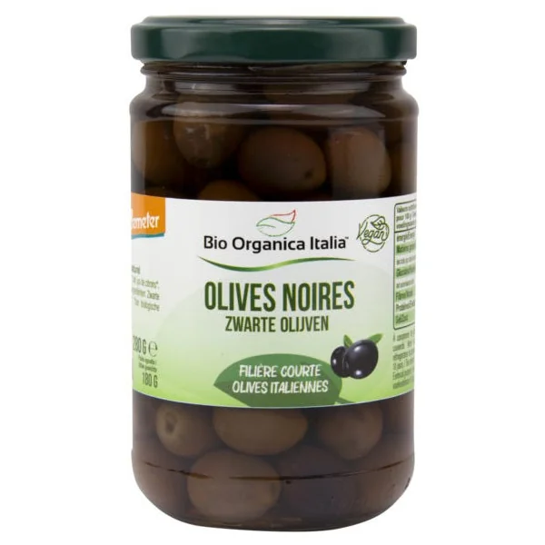 Olive noire nature 180g net égoutté