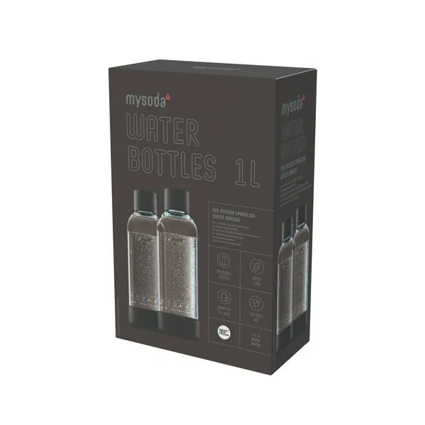 Pack de 2 bouteilles de gazéification Black 1L