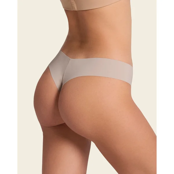 Pack de 3 culottes brésiliennes invisibles ultra plates sans élastiques et peu de coutures