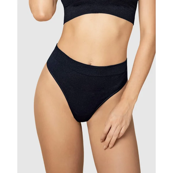 Pack de 3 culottes brésiliennes taille haute sans coutures au toucher ultra doux