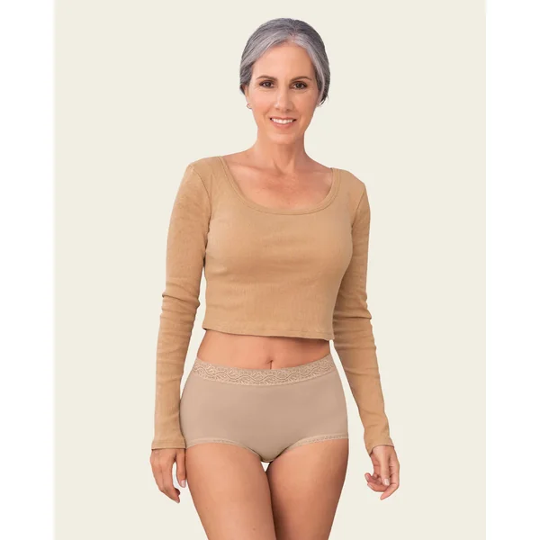 Pack de 3 culottes confortables à coupe classique et à couvrance complète