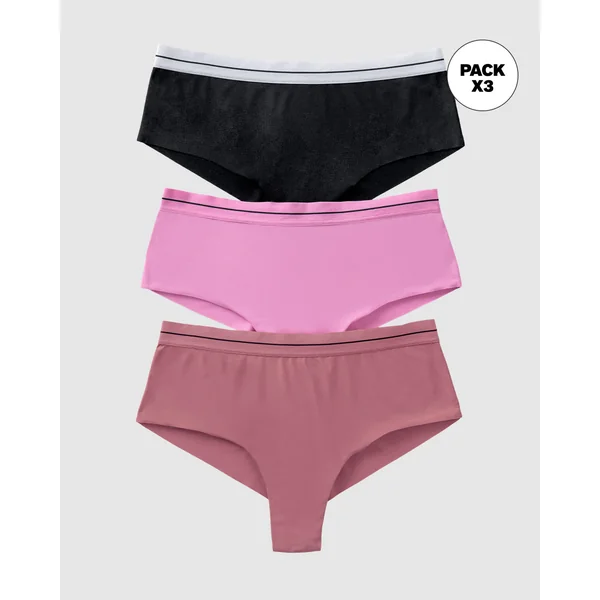 Pack de 3 culottes coquines ultra-confortables