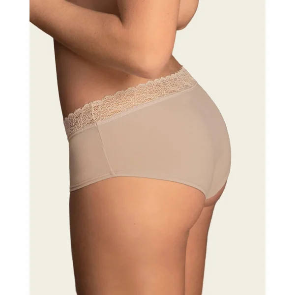 Pack de 3 slips taille moyenne en coton stretch