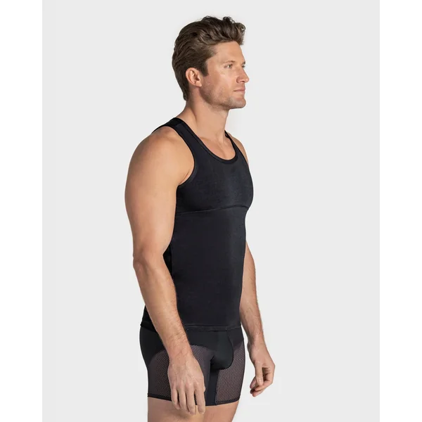Pack de 3 t-shirts à compression modérée au niveau de l'abdomen et des lombaires en coton élastique