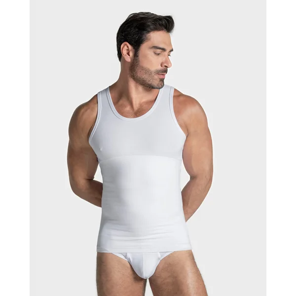 Pack de 3 t-shirts à compression modérée au niveau de l'abdomen et des lombaires en coton élastique