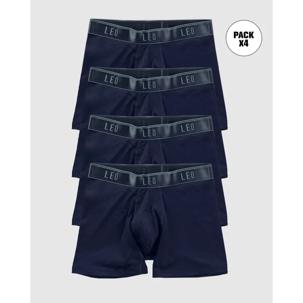 Pack de 4 boxers moyens ultra cools et confortables au design ergonomique en microfibre
