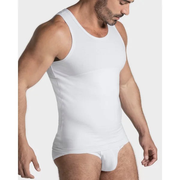 Pack de 4 t-shirts à compression modérée au niveau de l'abdomen et des lombaires en coton élastique