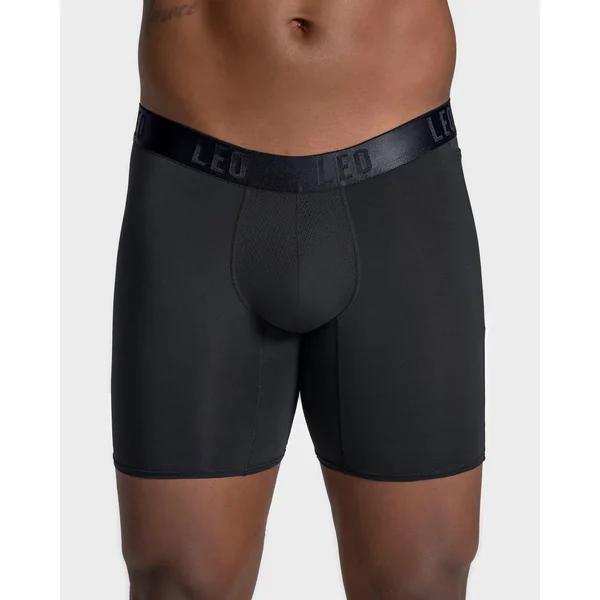 Pack de 5 boxers de sport longs avec poche latérale en microfibre