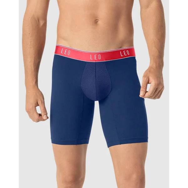Pack de 5 boxers de sport longs avec poche latérale en microfibre