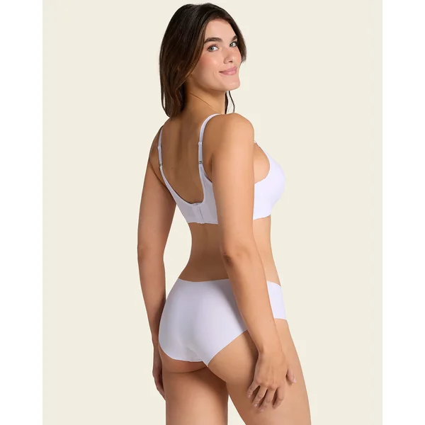 Pack de 5 culottes hipster invisibles ultra plates sans élastiques et peu de coutures