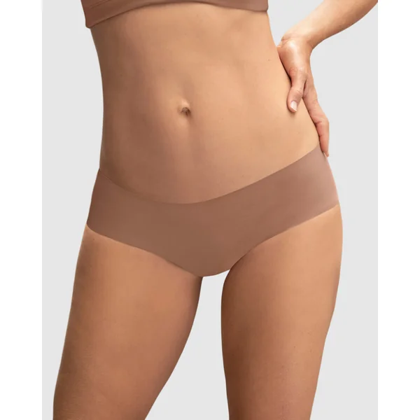 Pack de 5 culottes hipster invisibles ultra plates sans élastiques et peu de coutures