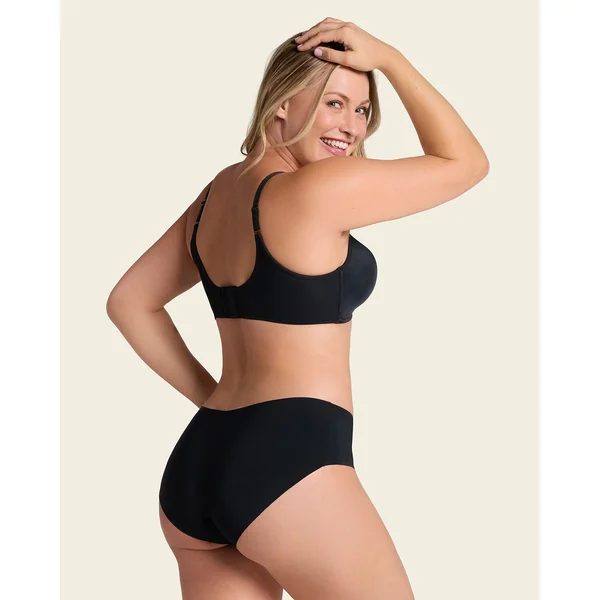Pack de 5 culottes hipster invisibles ultra plates sans élastiques et peu de coutures