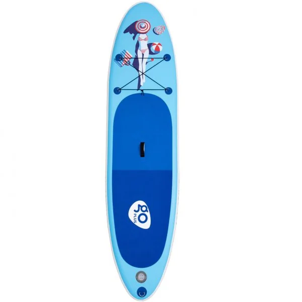 Paddle Board Gonflable Stand Up Paddle Gonflable Planche de Paddle Bleu 270-350