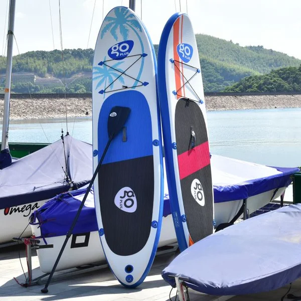 Paddle Gonflable Coloré avec Pompe,Gouvernail Arrière,Sac à Dos 297x76 x15cm