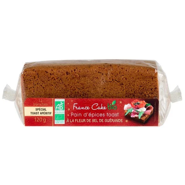 Pain d'épices toast fleur de sel 120g
