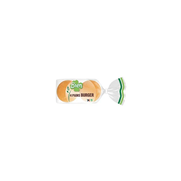 Pains burger bio - Lot de 4 - 200g