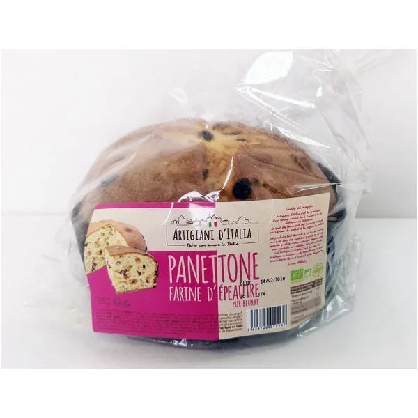 Panettone épeautre pur beurre 500g